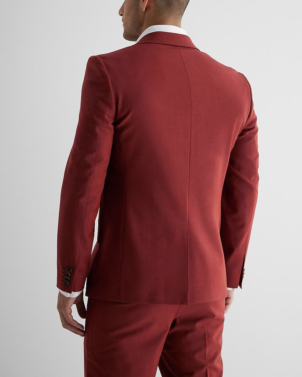 Mens Authentic Red Tuxedo Suit