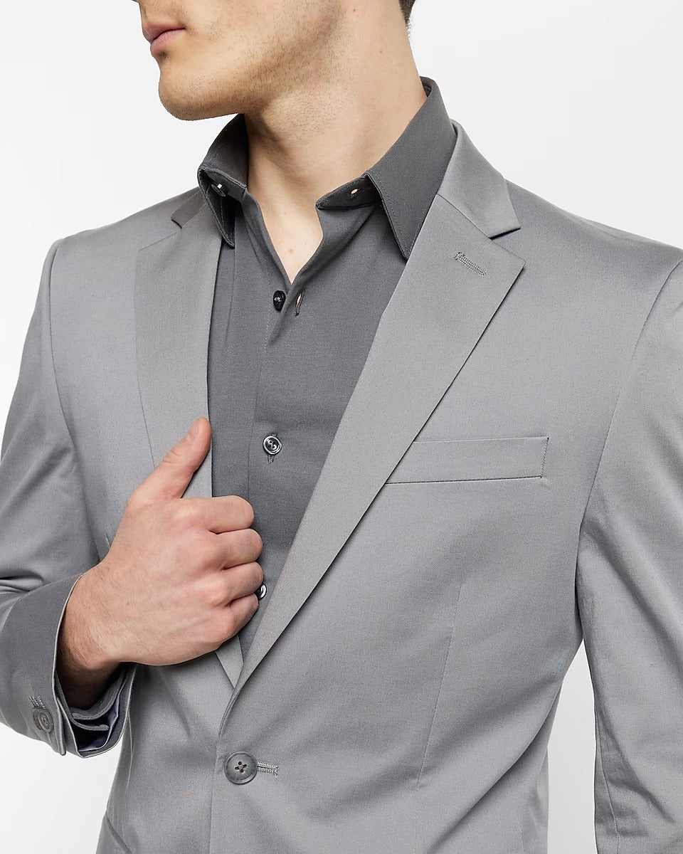 Mens Classic Grey Tuxedo Suit