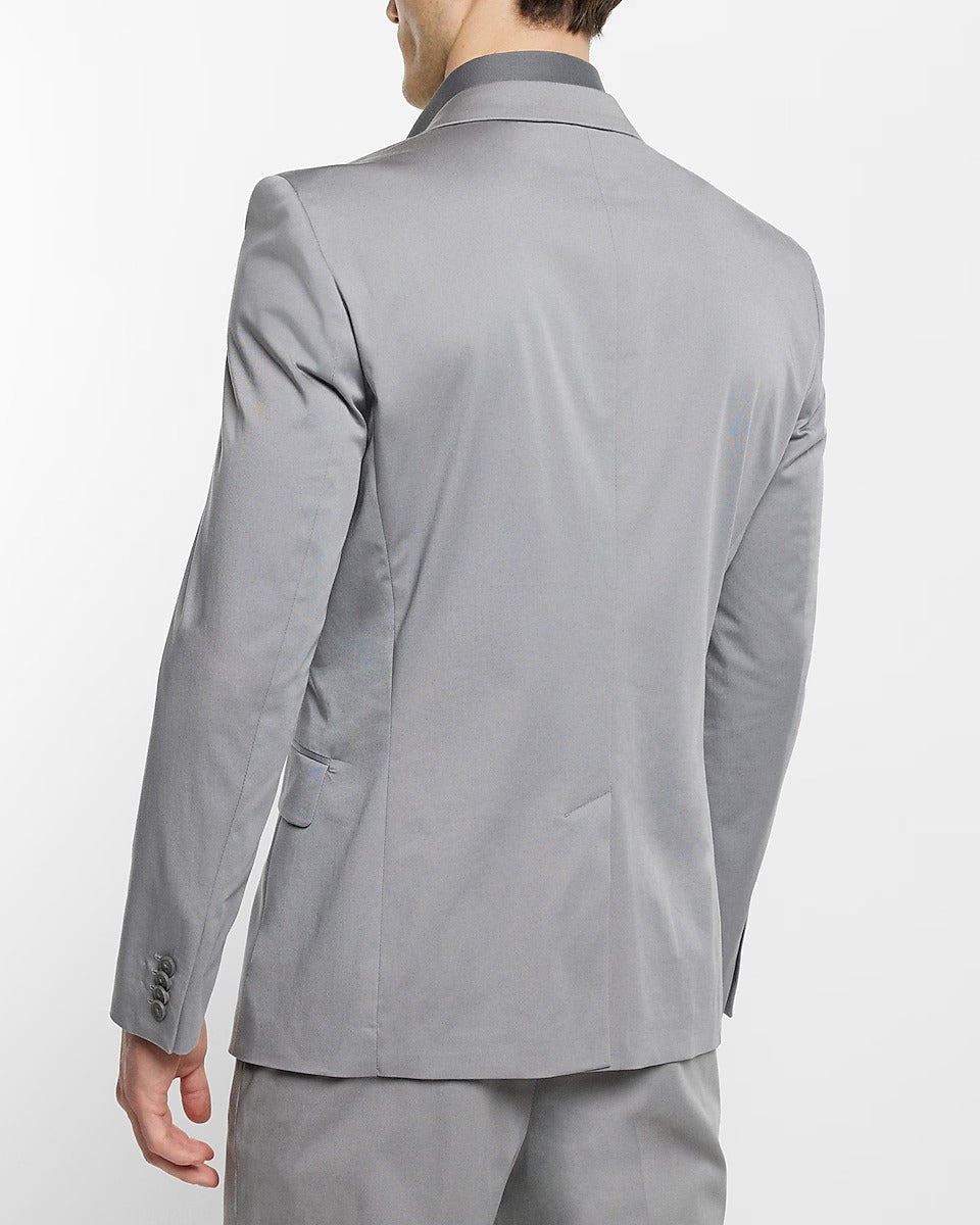 Mens Classic Grey Tuxedo Suit