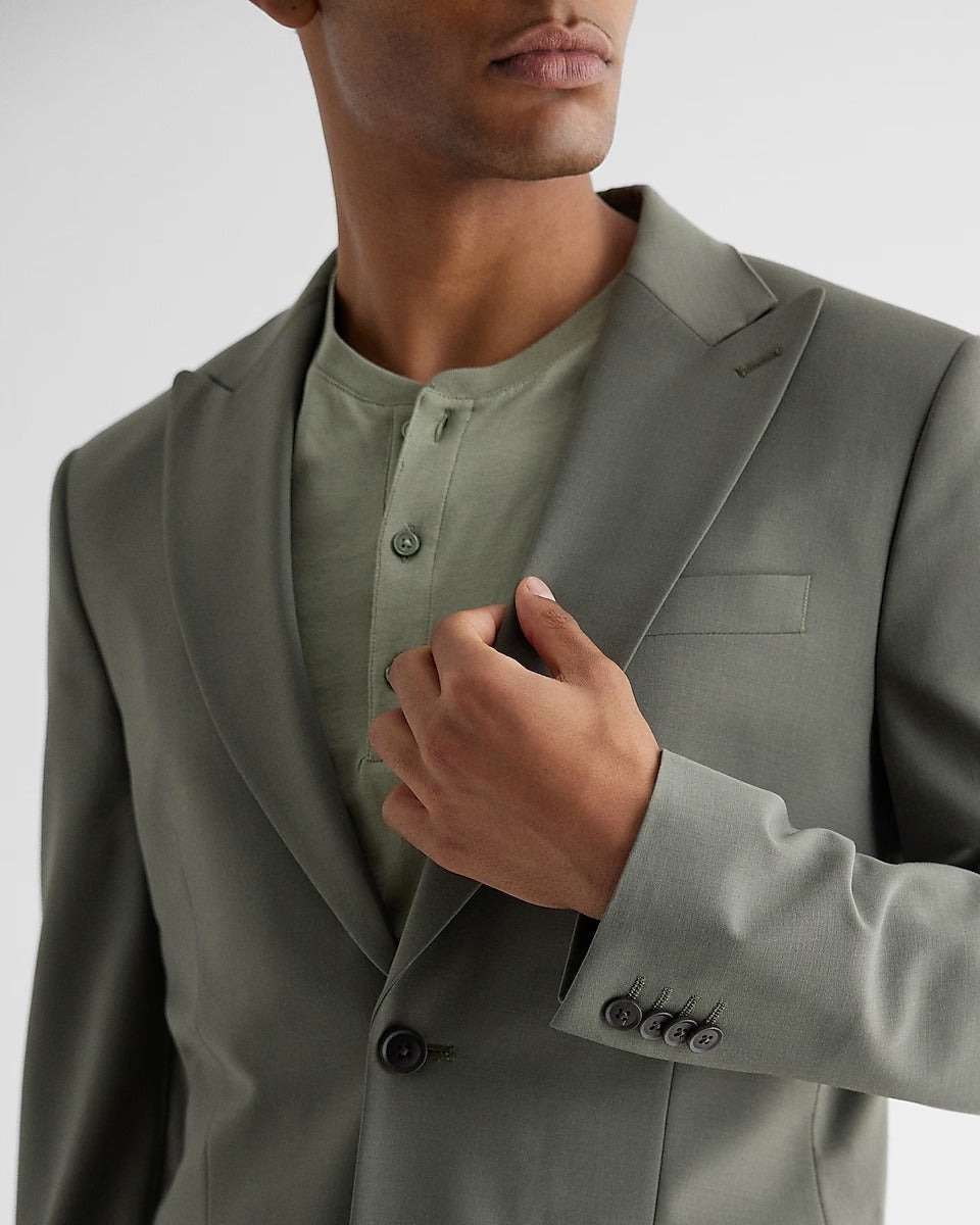 Mens Olive Green Tuxedo Suit