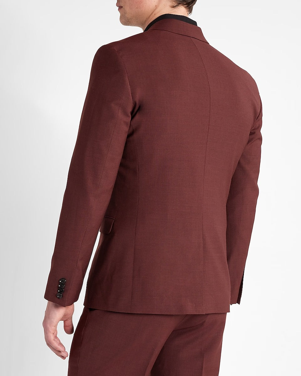 Mens Iconic Maroon Tuxedo Suit