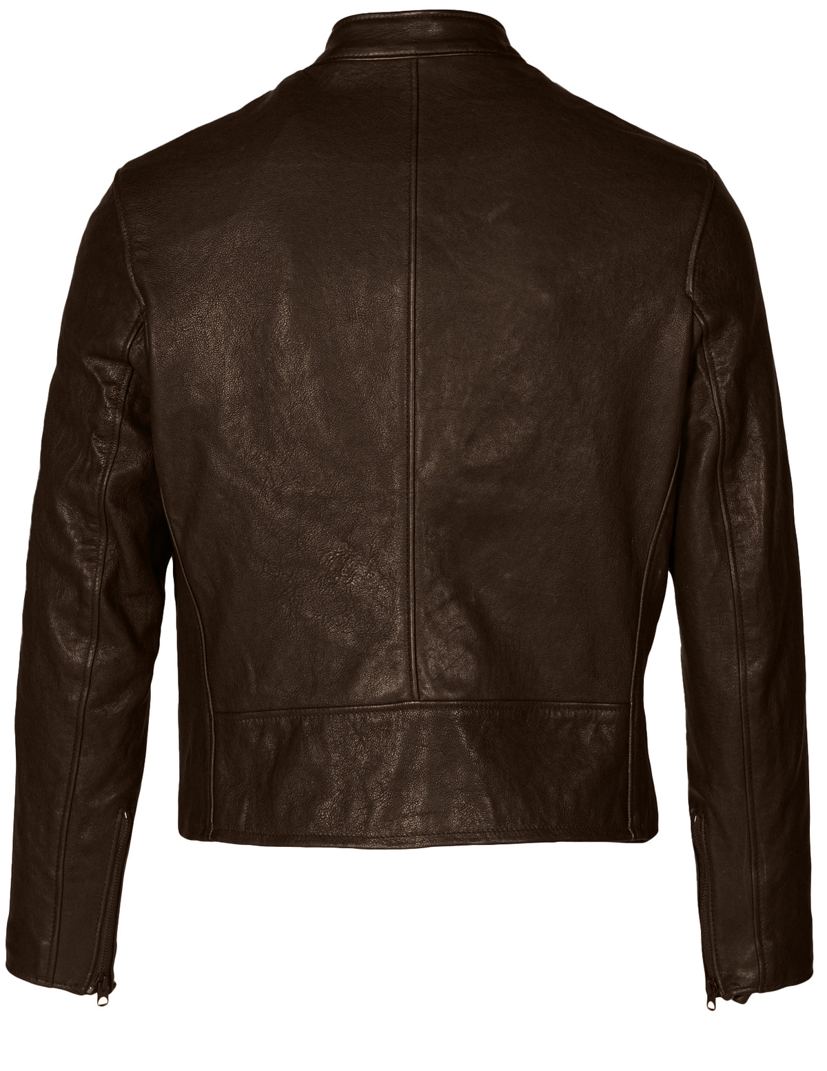 Lightweight Vegetable-Tanned Lambskin Cafe Racer Jacket