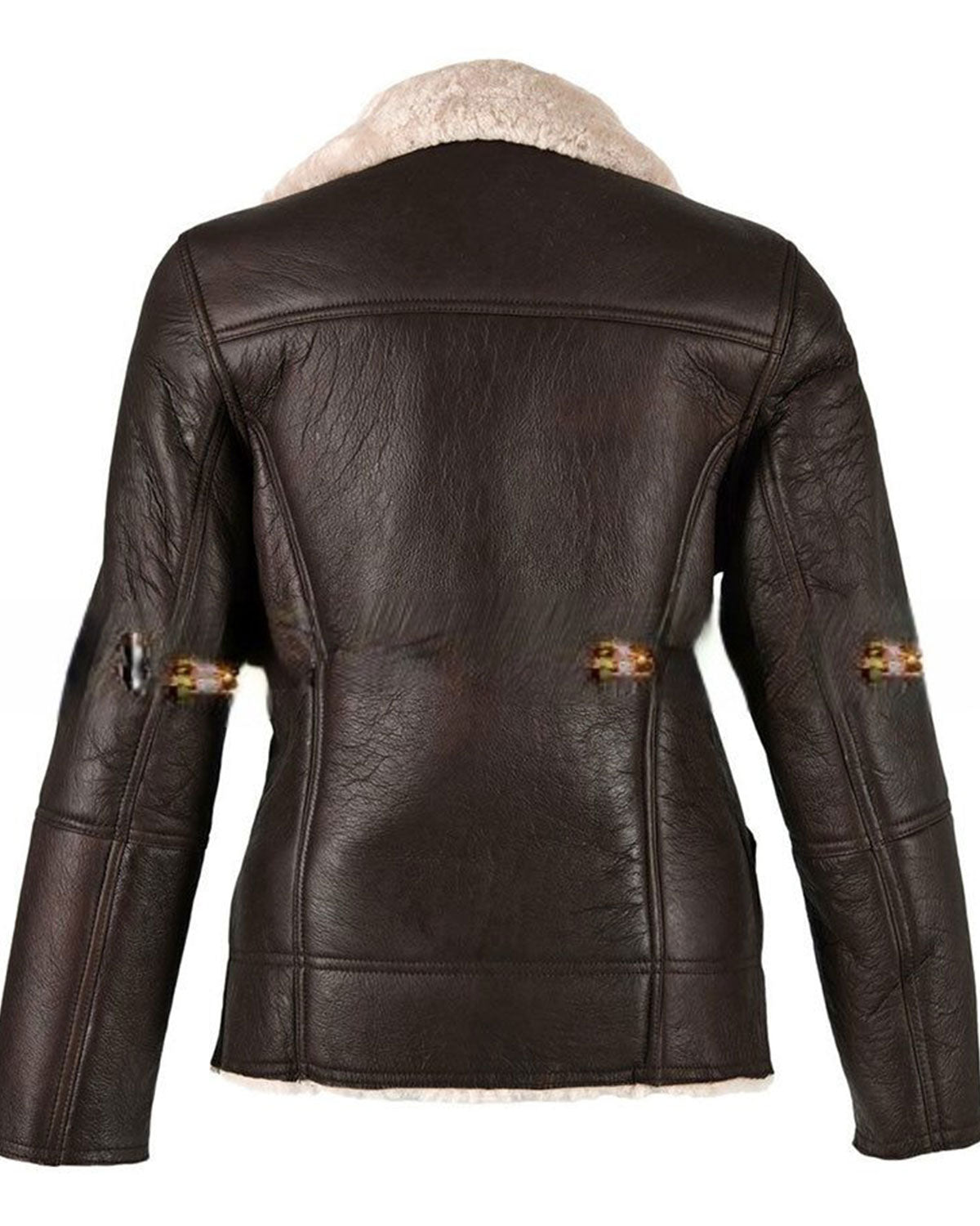 Womens Sheepskin Brown Leather Shearling Jacket