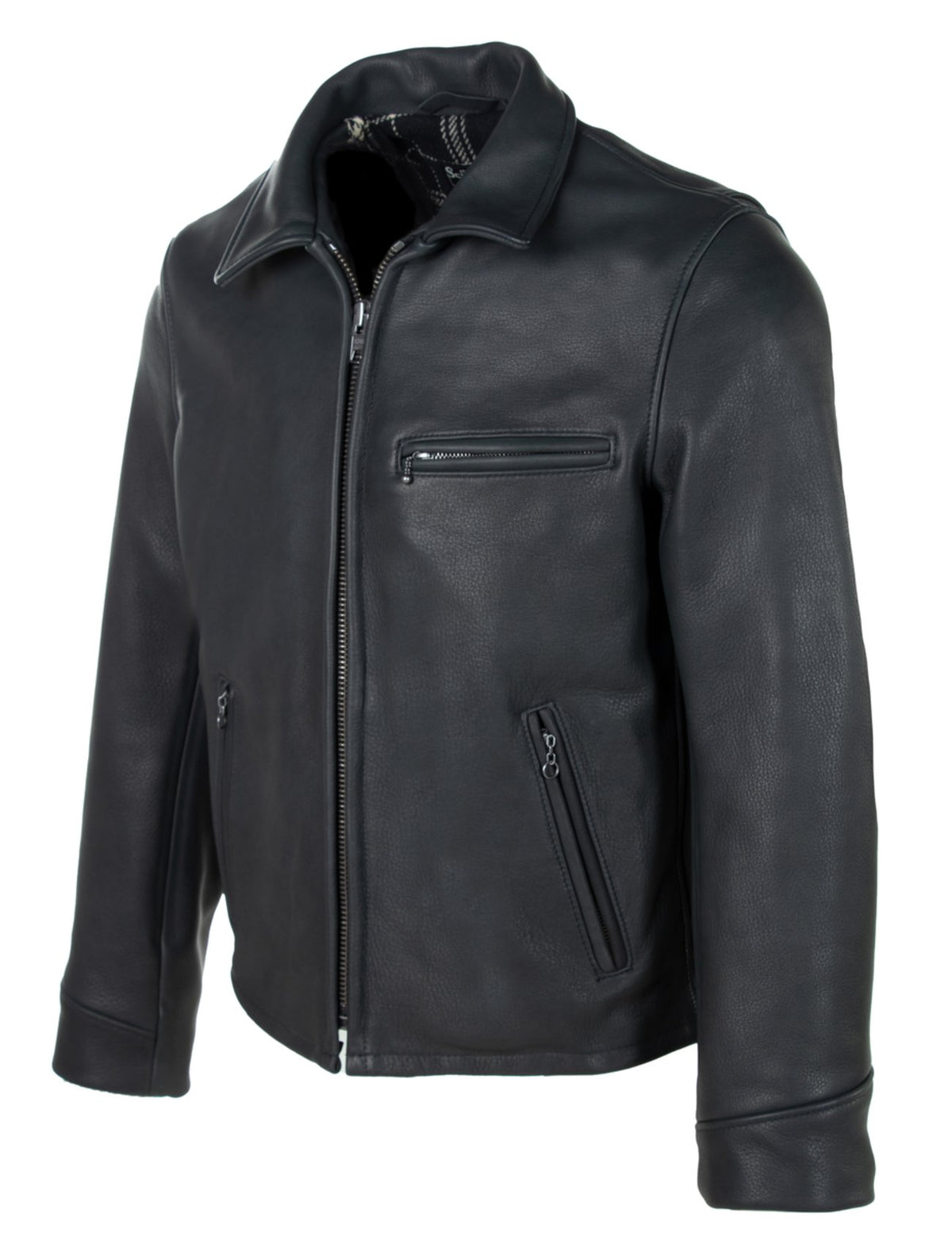 Soft Horween Deer-Touch Cowhide Motorcycle Jacket