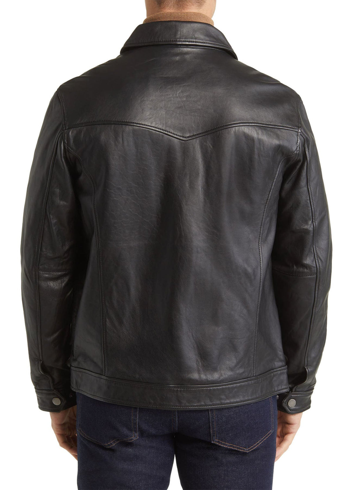 Mens Dark Brown Leather Jacket