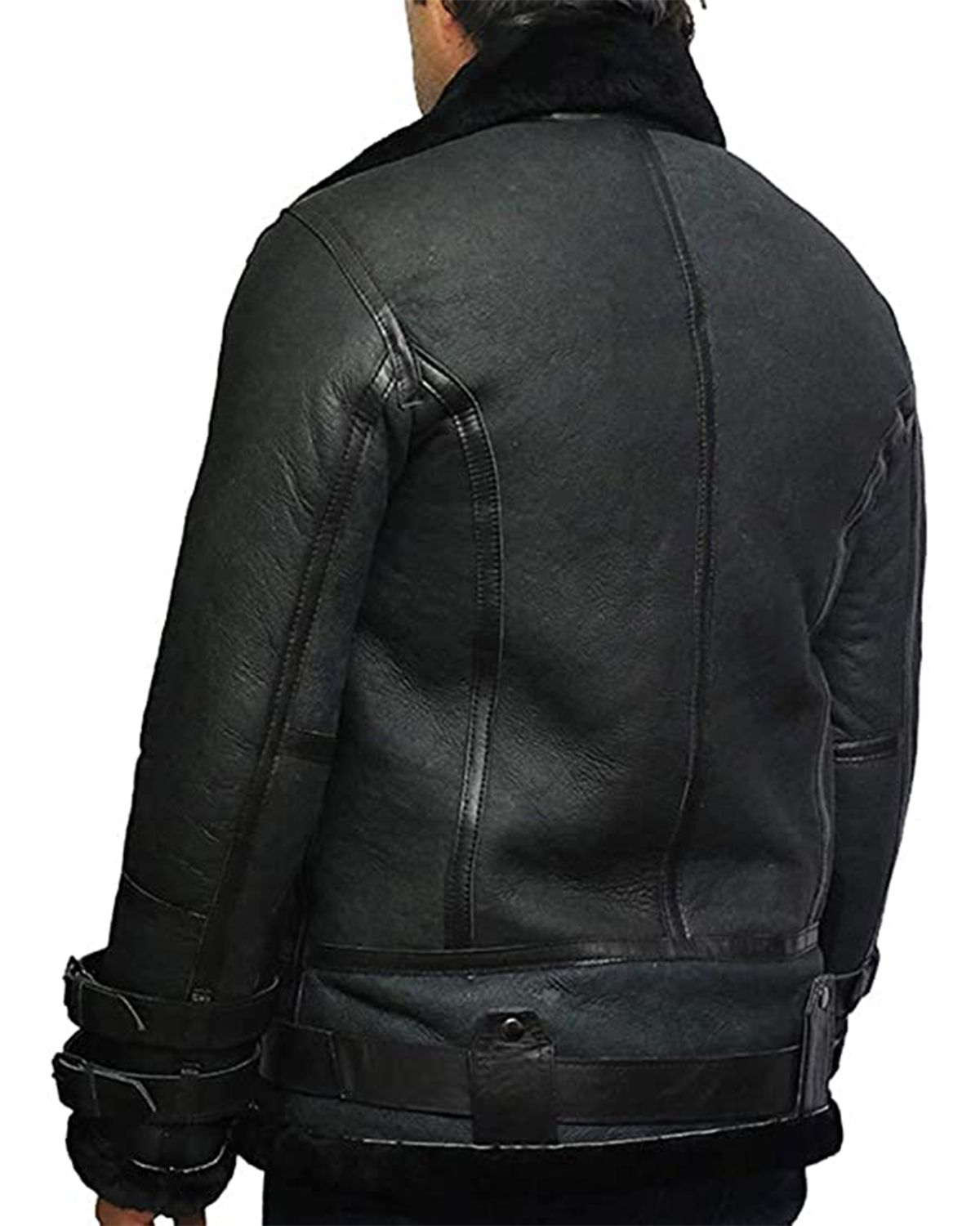 Men's B3 Bomber - RAF Aviator Real Sheepskin Leather Jacket