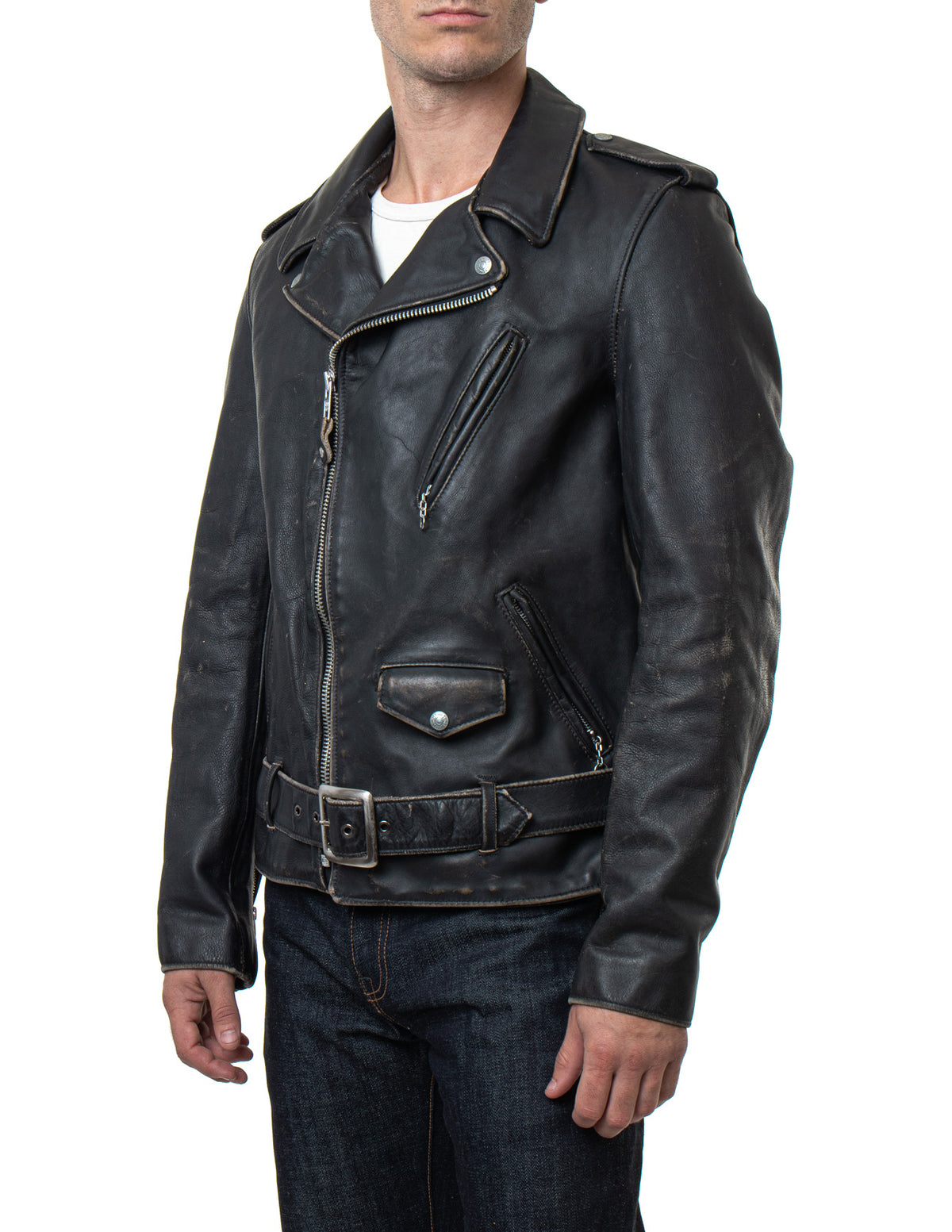 Men's Vintage Slim Biker Jacket