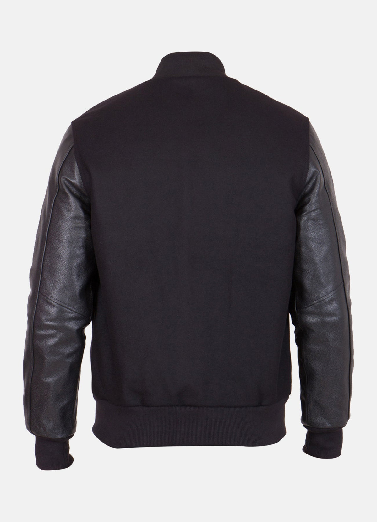 Mens Classic Black Varsity Jacket