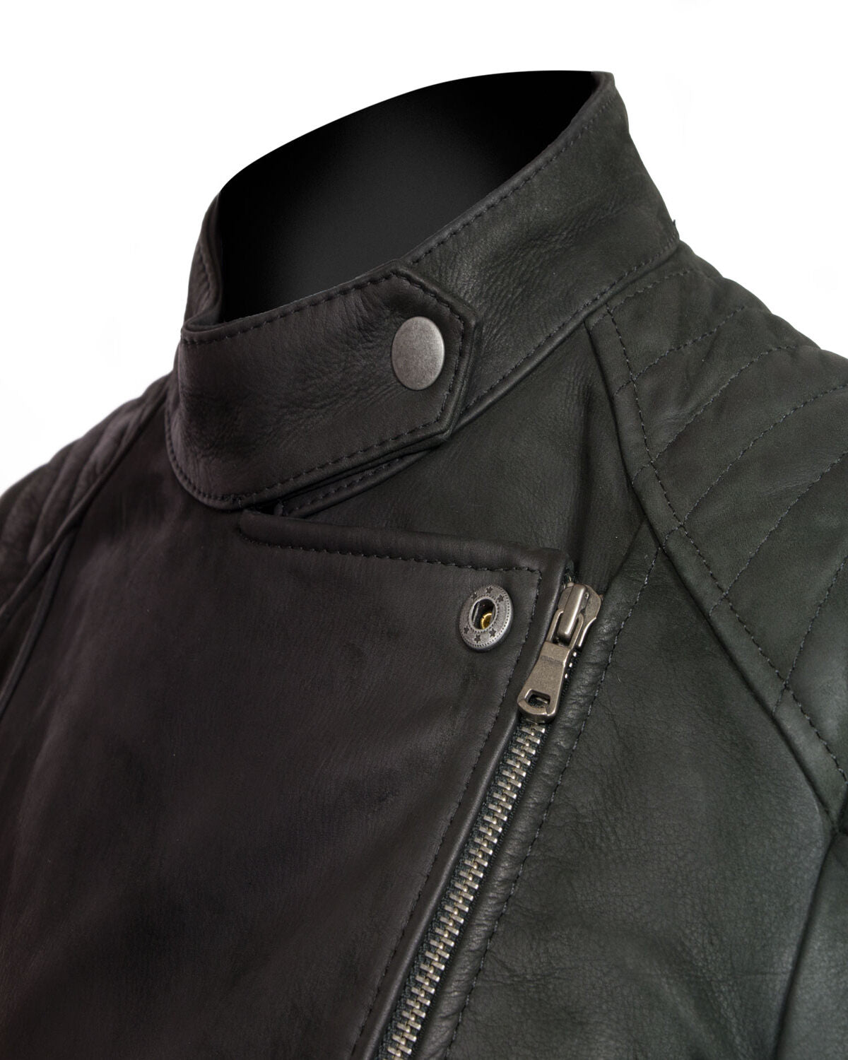 Women’s Black Leather Biker Jacket