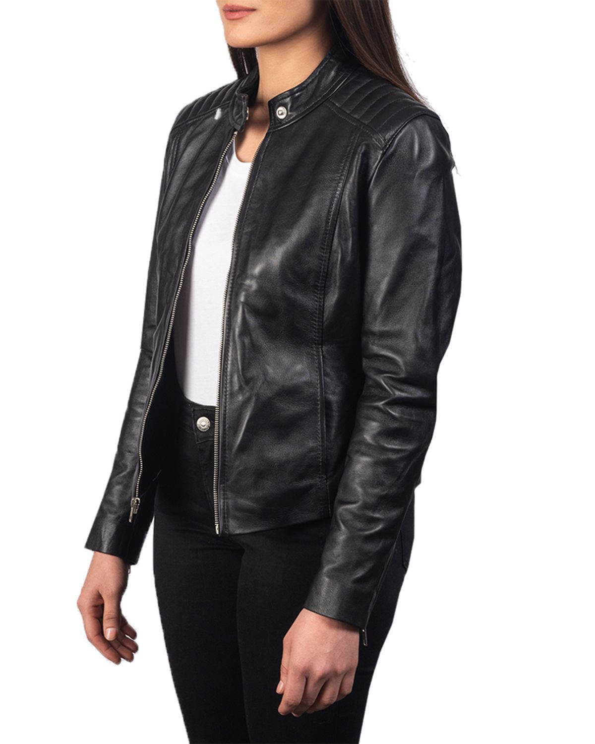 Women's Slim Fit Biker Jacket